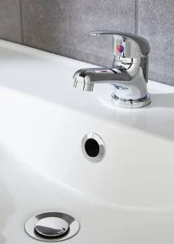 Mitigeur lavabo avec vidage et flexibles Femelle 12/17 en laiton chromé Arborg* Robinet Lavabo Et Vasque