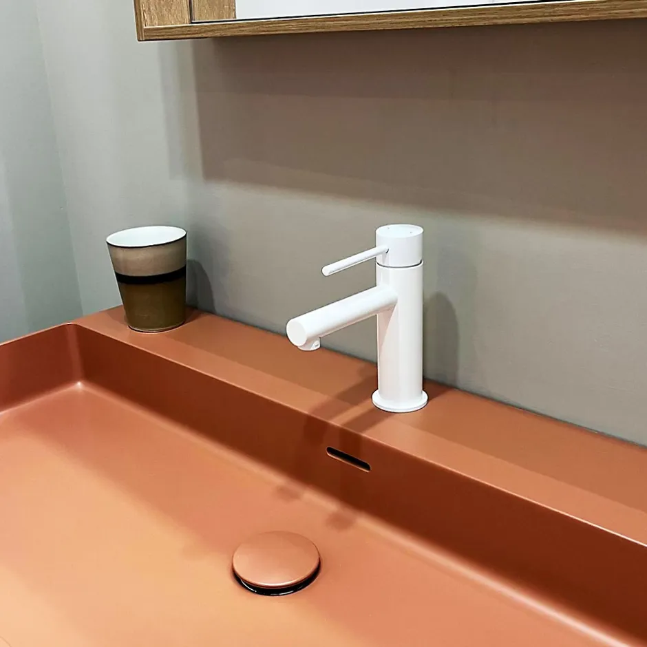 Essebagno Mitigeur lavabo bas blanc Luisa
