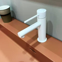 Essebagno Mitigeur lavabo bas blanc Luisa