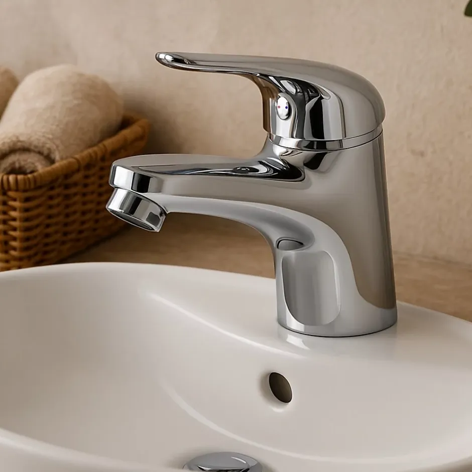 Essebagno Mitigeur lavabo bas chromé If* Robinet Lavabo Et Vasque