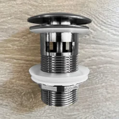 Essebagno Mitigeur lavabo bas gris gun métal Indus* Robinet Lavabo Et Vasque