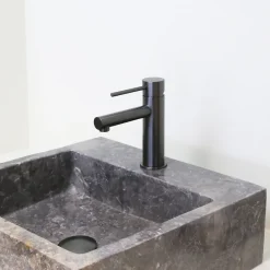 Essebagno Mitigeur lavabo bas gun métal Luisa* Robinet Lavabo Et Vasque