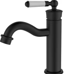 Essebagno Mitigeur lavabo bas noir Leeds