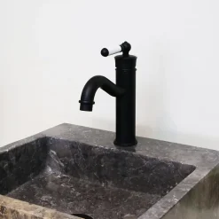 Essebagno Mitigeur lavabo bas noir Leeds