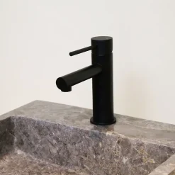 Essebagno Mitigeur lavabo bas noir Envol