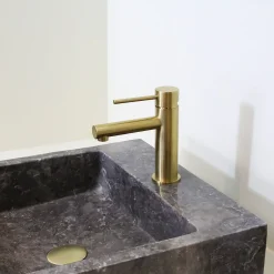 Essebagno Mitigeur lavabo bas or brossé Luisa* Robinet Lavabo Et Vasque