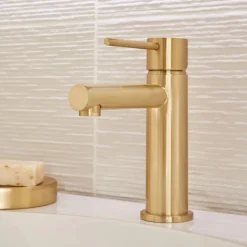 Essebagno Mitigeur lavabo bas or brossé Luisa* Robinet Lavabo Et Vasque