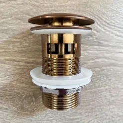Essebagno Mitigeur lavabo bas rétro cuivre brossé Leeds