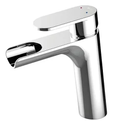 Planète Bain Mitigeur lavabo chromé avec bonde H 18.7 cm Cascade - Jungle* Robinet Lavabo Et Vasque