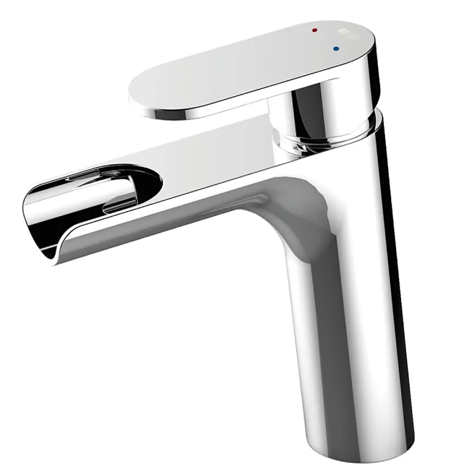 Planète Bain Mitigeur lavabo chromé avec bonde H 18.7 cm Cascade - Jungle* Robinet Lavabo Et Vasque