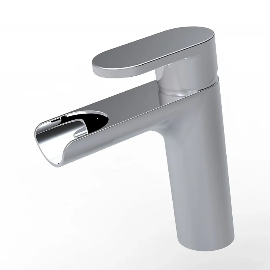 Planète Bain Mitigeur lavabo chromé avec bonde H 18.7 cm Cascade - Jungle* Robinet Lavabo Et Vasque