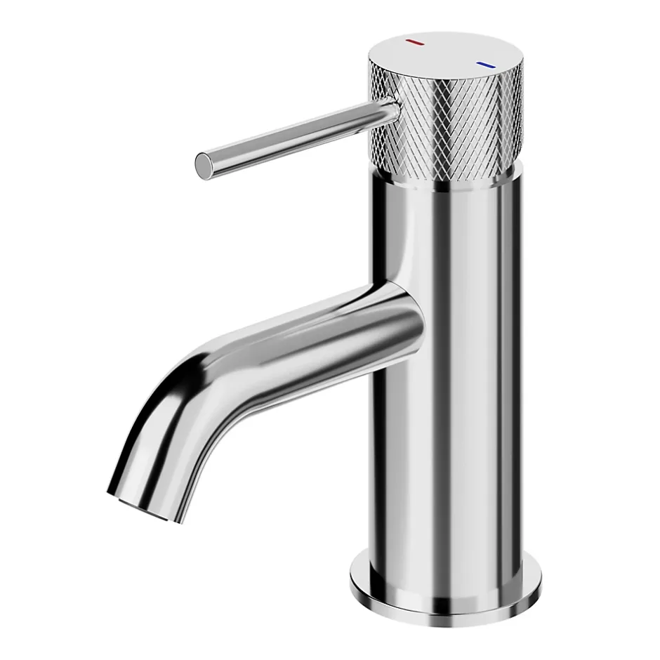 GoodHome Mitigeur lavabo effet chrome taille M, Owens