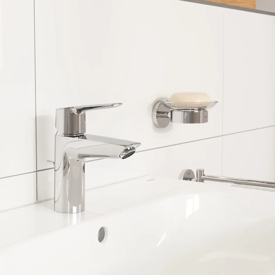 Grohe Mitigeur lavabo Quickfix Start 2021 avec tirette et vidage chromé taille S