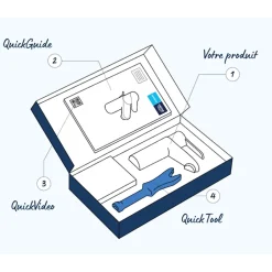 Grohe Mitigeur lavabo Quickfix Start 2021 avec tirette et vidage chromé taille S