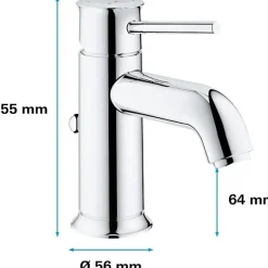 Grohe Mitigeur lavabo Start Classic - Tirette de vidage - Économie d'eau - Garantie 5 ans