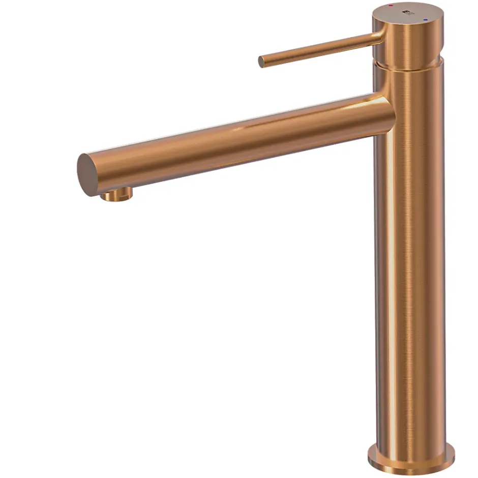 Essebagno Mitigeur lavabo haut cuivre brossé Luisa