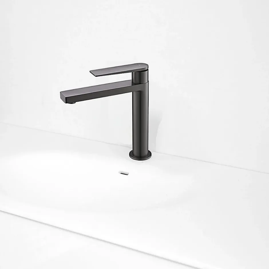 Essebagno Mitigeur lavabo haut gris gun métal Allure