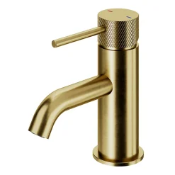 GoodHome Mitigeur lavabo mécanique M, doré, Owens* Robinet Lavabo Et Vasque