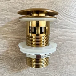 Essebagno Mitigeur lavabo rétro haut or brossé Leeds* Robinet Lavabo Et Vasque
