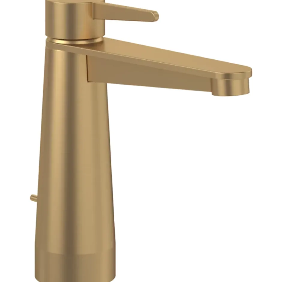 Villeroy & Boch Mitigeur lavabo VILLEROY ET BOCH Conum ouverture dessus avec tirette Chrome Or brossé* Robinet Lavabo Et Vasque