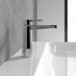 Villeroy & Boch Mitigeur lavabo VILLEROY ET BOCH Conum ouverture dessus avec tirette Chrome Or brossé* Robinet Lavabo Et Vasque