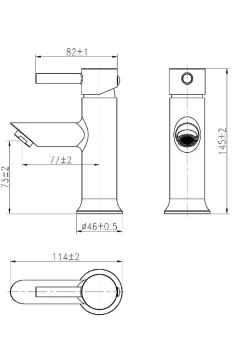 Essebagno Mitigeur lave mains bleu Luisa