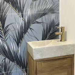 Essebagno Mitigeur lave mains or brossé Luisa* Robinet Lave-Mains