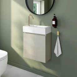Essebagno Mitigeur lave-mains eau froide H.13,2 cm, doré, Lollipop* Robinet Lave-Mains