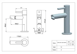 Essebagno Mitigeur lave-mains façon inox eau froide Deco