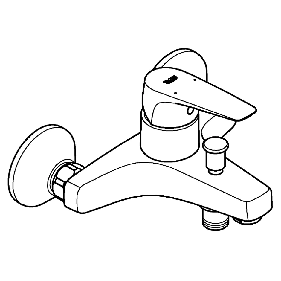 Grohe Mitigeur mécanique bain/douche chrome Start Flow