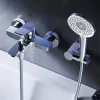 Am.Pm Europe Mitigeur mécanique de baignoire avec douchette et support Robinet Salle de Bain Chromé, FXA15000 X-Joy AM.PM