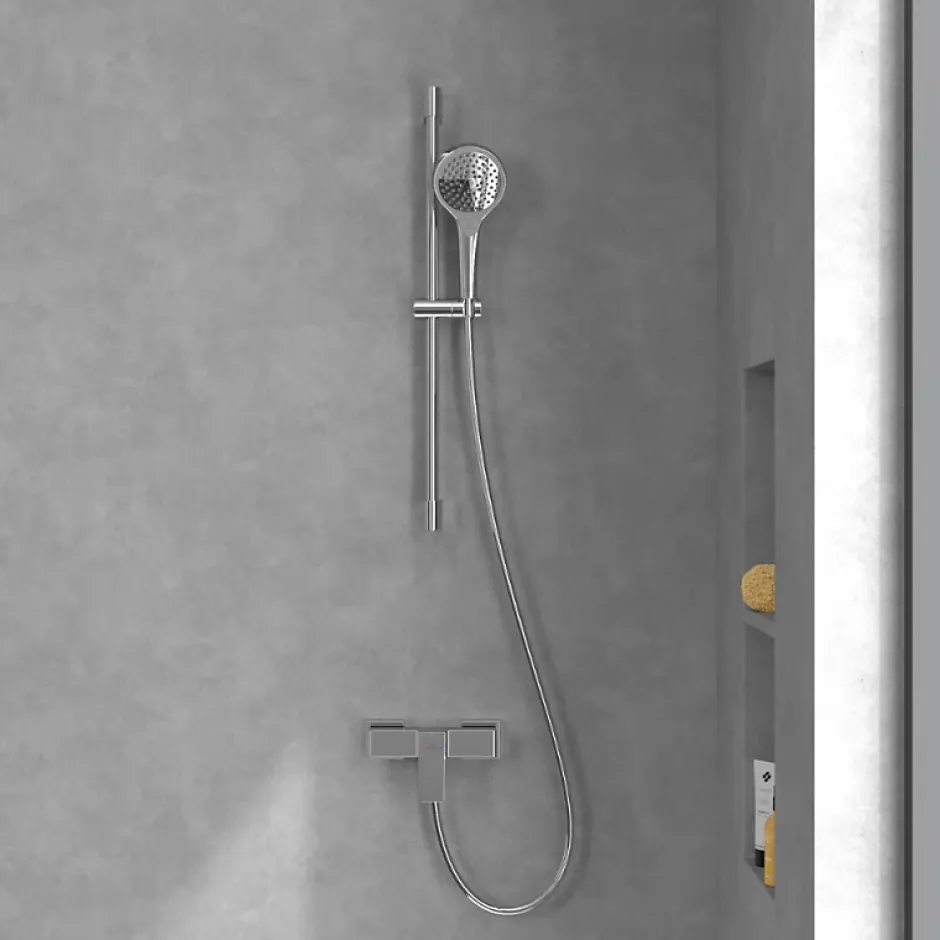 Villeroy & Boch Mitigeur mécanique douche VILLEROY ET BOCH Architectura Square Chrome* Robinet De Douche