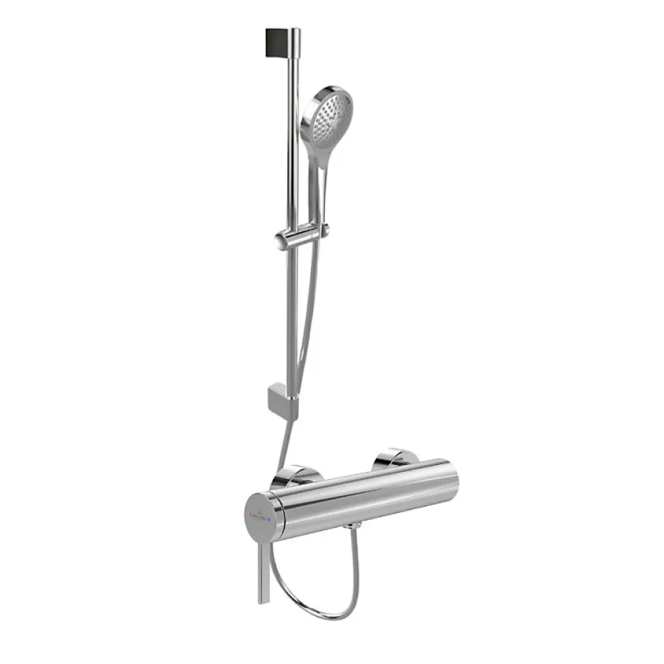 Villeroy & Boch Mitigeur mécanique douche VILLEROY ET BOCH Dawn Chrome + Ensemble de douche VILLEROY ET BOCH Verve Showers 3 jets