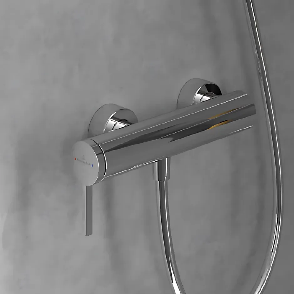 Villeroy & Boch Mitigeur mécanique douche VILLEROY ET BOCH Dawn Chrome + Ensemble de douche VILLEROY ET BOCH Verve Showers 3 jets