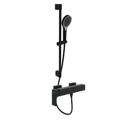 Villeroy & Boch Mitigeur mécanique douche VILLEROY ET BOCH Subway 3.0 Chrome + Ensemble de douche VILLEROY ET BOCH Verve Showers 3 jets Noir mat