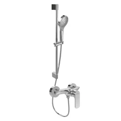 Villeroy & Boch Mitigeur mécanique douche VILLEROY ET BOCH O.novo Chrome + Ensemble de douche VILLEROY ET BOCH Verve Showers 3 jets Chrome