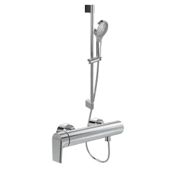 Villeroy & Boch Mitigeur mécanique douche VILLEROY ET BOCH Liberty Chrome + Ensemble de douche VILLEROY ET BOCH Verve Showers 3 jets Chrome* Colonne De Douche Mécanique