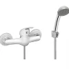 Invena Mitigeur Mural Chrome Salle De Bains Ensemble De Douche Avec Poignee* Robinet De Baignoire