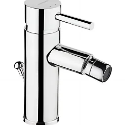 Sanindusa Mitigeur pour bidet à mousseur orientable Alfa New Icone chromé livré avec vidage à tirette