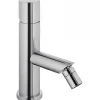 Sanindusa Mitigeur pour bidet bec contemporain mousseur orientable Single chromé livré avec 2 flexibles* Robinet De Bidet