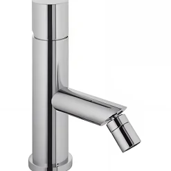 Sanindusa Mitigeur pour bidet bec contemporain mousseur orientable Single chromé livré avec 2 flexibles* Robinet De Bidet