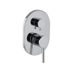 Kiamami Valentina Mitigeur Pour Douche À Encastrer Chromé Avec Déviateur - Fassa* Robinet De Douche