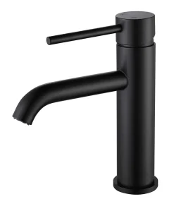 Luxury Bain Mitigeur, robinet de lavabo pour salle de bain rond design et moderne (Noir) LuxuryBain