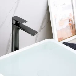 Bernstein Mitigeur surélevé pour lavabo ou vasque 4025G - gun métal* Robinet Lave-Mains