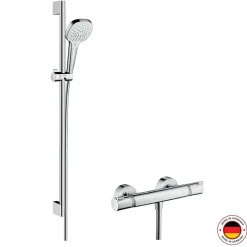 Hansgrohe Mitigeur thermostatique avec ensemble douche Croma Select E* Colonne De Douche Thermostatique