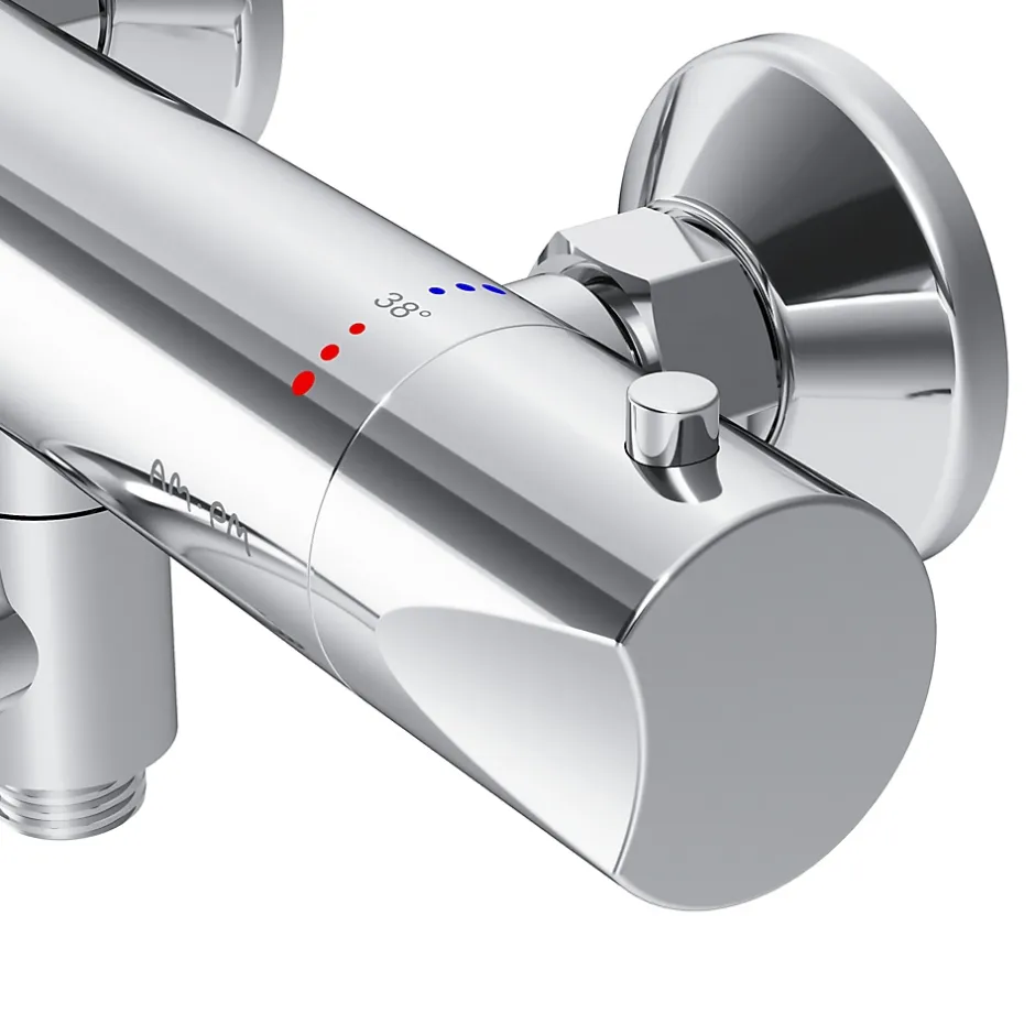Am.Pm Europe Mitigeur thermostatique bain/douche Robinet salle de bain, Chromé FTA50000 Hit AM.PM* Robinet De Baignoire