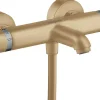 Hansgrohe Mitigeur thermostatique bain/douche bronze brossé, Ecostat Comfort* Robinet De Douche