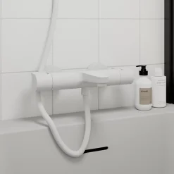 GoodHome Mitigeur thermostatique bain/douche blanc Cavally* Robinet De Douche