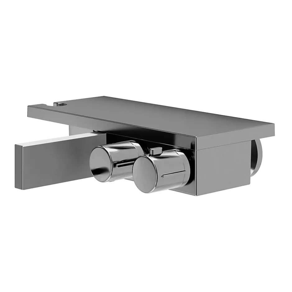 GoodHome Mitigeur thermostatique bain/douche gris Kolima* Robinet De Douche