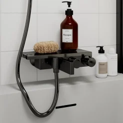 GoodHome Mitigeur thermostatique bain/douche gris Kolima* Robinet De Douche
